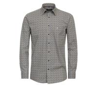Casa Moda Casual Comfort Fit Hemd gelb, Bedruckt