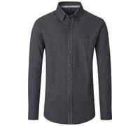 Casa Moda Casual Fit Flanellhemd anthrazit, Einfarbig