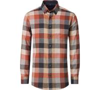 Flanellhemd CASAMODA "CASAMODA Flanellhemd kariert", Herren, Gr. XXL, Normalgrößen, beige, 100% Baumwolle, kariert, lässig geschnitten, Hemden (65509148-XXL) beige