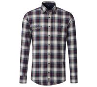 Casa Moda Casual Fit Flanellhemd blau, Kariert
