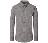 Casa Moda Casual Fit Hemd beige, Bedruckt