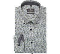 Casa Moda Casual Fit Hemd beige, Bedruckt