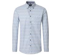 Casa Moda Casual Fit Hemd beige, Bedruckt