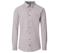 Casa Moda Casual Fit Hemd braun, Bedruckt