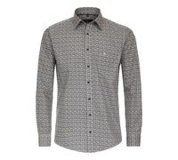 Casa Moda Casual Fit Hemd gelb, Bedruckt