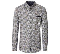 CASAMODA - Casual Fit: Freizeithemd blau/grün - Gr. - XXL