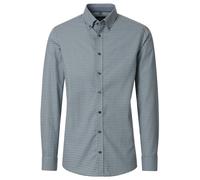 Casa Moda Casual Fit Hemd grün, Bedruckt