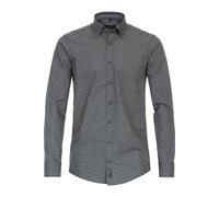 Langarmhemd CASAMODA "CASAMODA Freizeithemd Langarm Print", Herren, Gr. XL, Normalgrößen, grün (dunkelgrün), 100% Baumwolle, bedruckt, lässig geschnitten, Hemden (51545153-XL) dunkelgrün