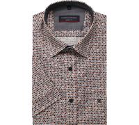 Kurzarmhemd CASAMODA "CASAMODA Freizeithemd Kurzarm Print", Herren, Gr. XXL, Normalgrößen, blau, 100% Baumwolle, bedruckt, lässig geschnitten, Hemden (48088164-XXL) blau