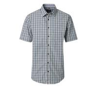 Kurzarmhemd CASAMODA "CASAMODA Freizeithemd Kurzarm kariert", Herren, Gr. XXL, Normalgrößen, blau, 100% Baumwolle, kariert, lässig geschnitten, Hemden (58395247-XXL) blau