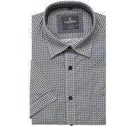 Kurzarmhemd CASAMODA "CASAMODA Freizeithemd Kurzarm Print", Herren, Gr. 4XL, Normalgrößen, gelb, 100% Baumwolle, bedruckt, lässig geschnitten, Hemden (48233345-4XL) gelb