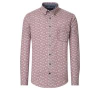 Casa Moda Casual Fit Hemd rot, Bedruckt