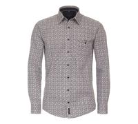Casa Moda Casual Fit Hemd rot, Bedruckt