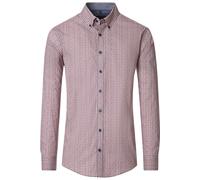 Casa Moda Casual Fit Hemd rot, Bedruckt
