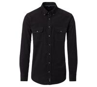 Casa Moda Casual Fit Hemd schwarz, Einfarbig