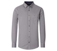 Casa Moda Casual Fit Hemd silber, Bedruckt
