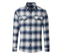 Casa Moda Casual Fit Hemdjacke blau, Einfarbig