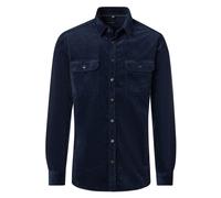 Hemdjacke CASAMODA "CASAMODA Hemdjacke uni", Herren, Gr. 4XL, blau, 76% Baumwolle, 23% Lyocell, 1% Elasthan, Jacken (32007934-4XL) blau