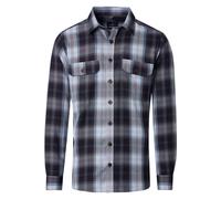 Casa Moda Casual Fit Hemdjacke blau, Kariert