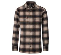 Casa Moda Casual Fit Hemdjacke braun, Kariert