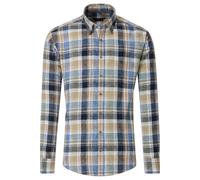 Casa Moda Casual Fit Leinenhemd anthrazit, Kariert