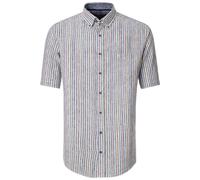 Casa Moda Casual Fit Leinenhemd blau, Gestreift