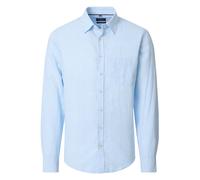 Casa Moda Casual Fit Leinenhemd blau, Gestreift