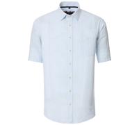 Casa Moda Casual Fit Leinenhemd blau, Gestreift