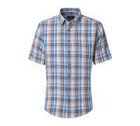 Casa Moda Casual Fit Leinenhemd blau, Kariert