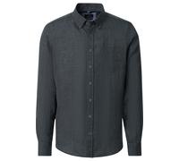 Casa Moda Casual Fit Leinenhemd grün, Einfarbig