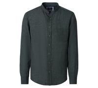 Casa Moda Casual Fit Leinenhemd grün, Einfarbig