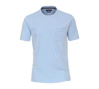 Casa Moda Casual Regular Fit T-Shirt Rundhals blau, Einfarbig