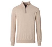 Troyer CASAMODA "CASAMODA Troyer uni", Herren, Gr. M, beige, 100% Baumwolle, Pullover (82267018-M) beige