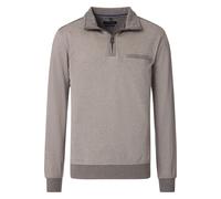 Casa Moda Casual Regular Fit Troyer beige, Gemustert