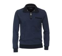 Casa Moda Halfzip-Pullover Uni Blau Größe L
