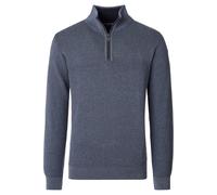 Casa Moda Casual Regular Fit Troyer silber, Einfarbig