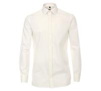 CASA MODA Comfort Fit Businesshemd Creme Langarm Umschlagmanschette 44