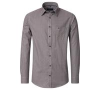 Casa Moda Comfort Fit Hemd braun, Bedruckt