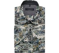 Casa Moda Comfort Fit Hemd Kurzarm grün