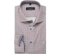 Casa Moda Comfort Fit Hemd rot, Bedruckt