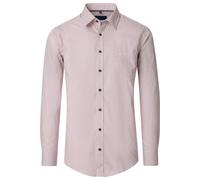 Langarmhemd CASAMODA "CASAMODA Freizeithemd Print", Herren, Gr. 6XL, Normalgrößen, rosa (rosarot), 100% Baumwolle, bedruckt, comfort fit, Hemden (73780350-6XL) rosarot