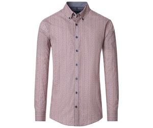 Casa Moda Comfort Fit Hemd rot, Bedruckt
