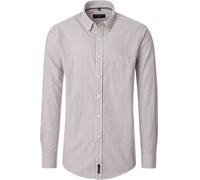 Casa Moda Freizeithemd Streifen Braun - Größe L Braun L