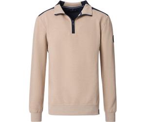 Casa Moda Half Zip Sweat Beige - Größe XL Beige XL