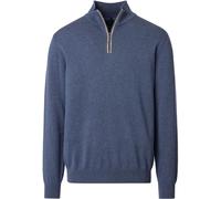 Casa Moda Halfzip Pullover Solid Blau - Größe 5XL Blau 5XL