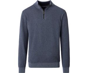 Casa Moda Halfzip Pullover Structure Blau - Größe 3XL Blau 3XL