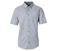 Casa Moda Herren Kurzarmhemd gemustert blau beige Comfort Fit XXL