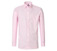 Casa Moda Herrenhemd rosa Comfort Fit Langarm Baumwolle Button-Down große Größen 48