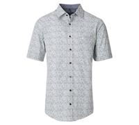 Casa Moda Casual Fit Hemd Kurzarm grün