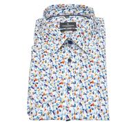 Casa Moda Comfort Fit Hemd Kurzarm blau